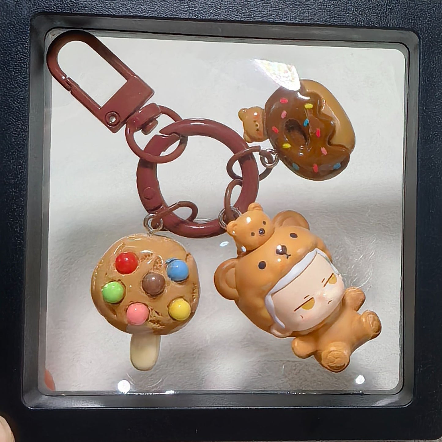 Pop Bean Pajama Party Phone Charm - Bear Hug