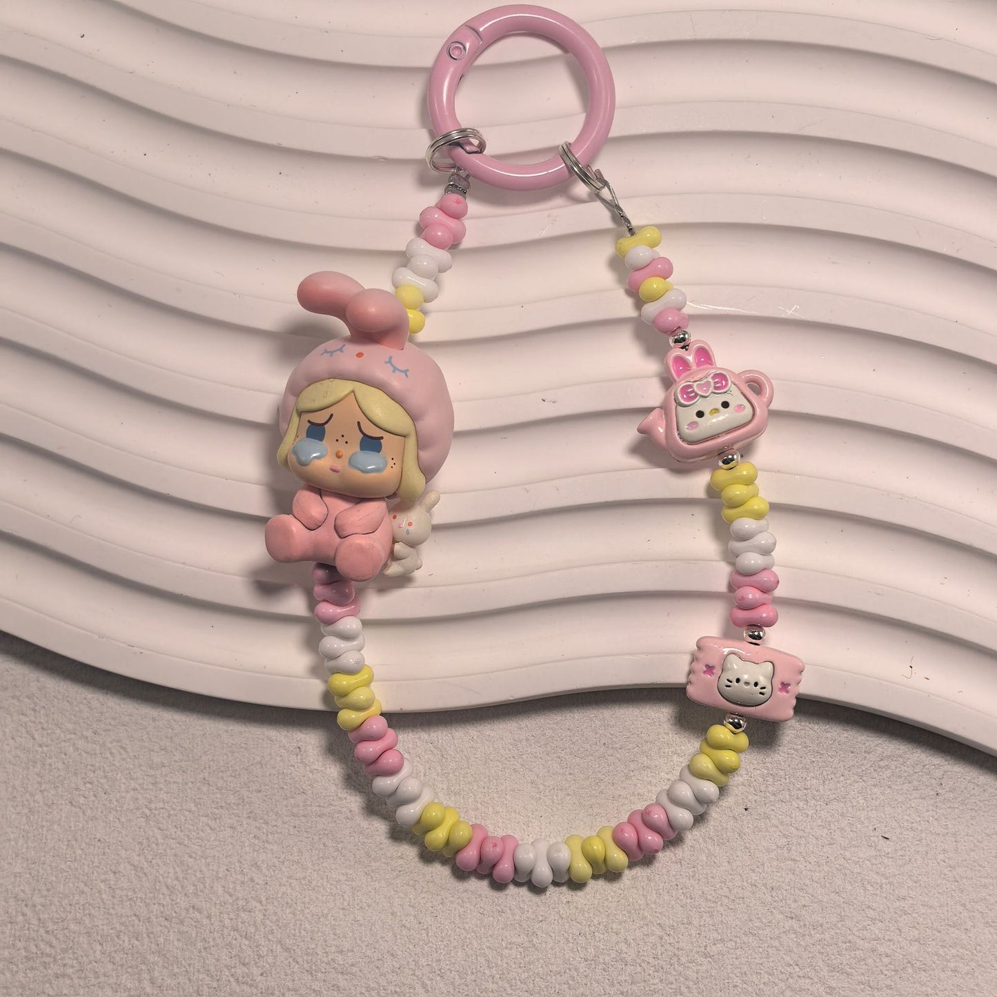 Phone Charm | Pop Bean Alloy Bead Chain Hug Series Pop Mart Figures