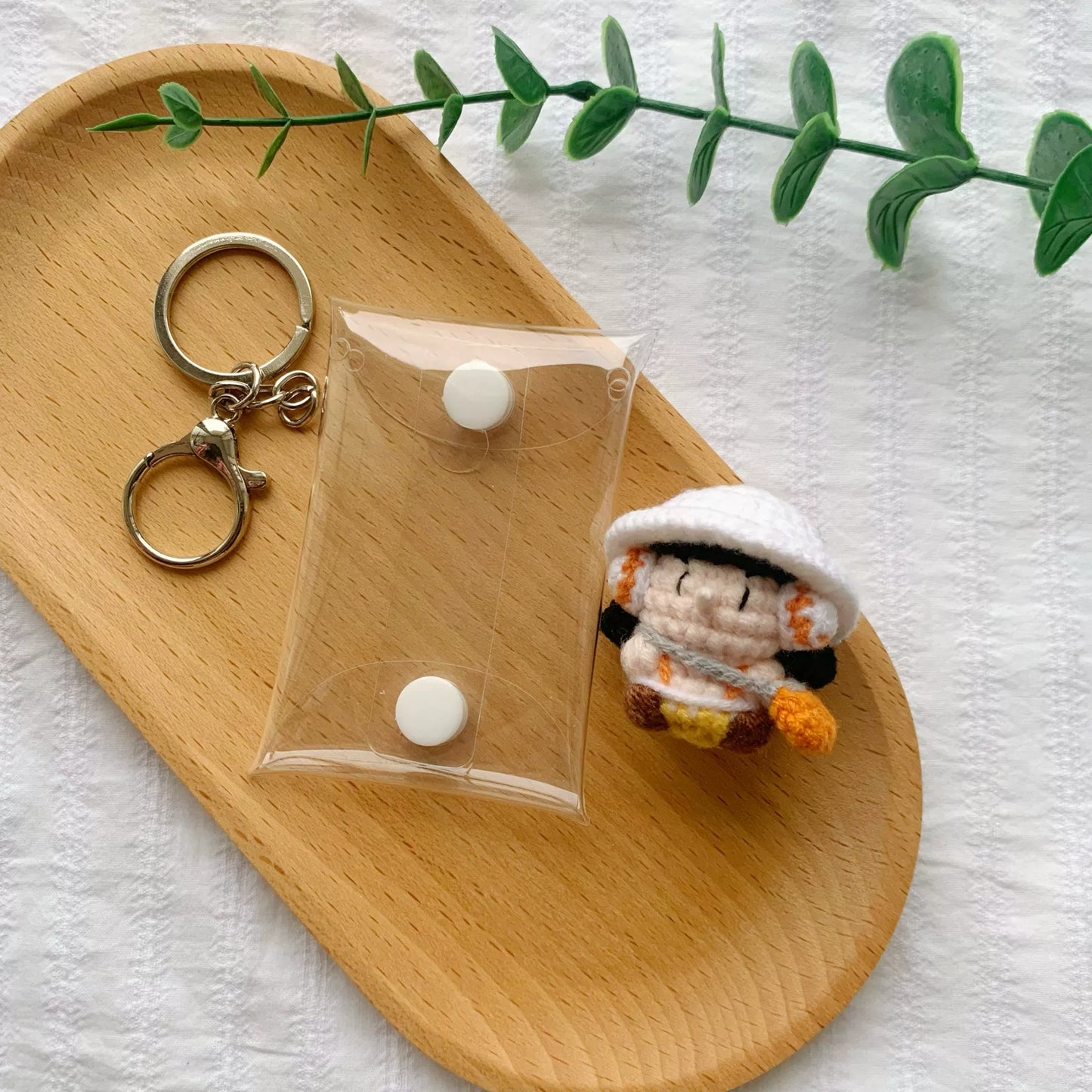Art Toy Familia - One Piece Handmade Crochet Doll,Chibi Amigurumi Keychain Gift,C015 Usopp Random Color