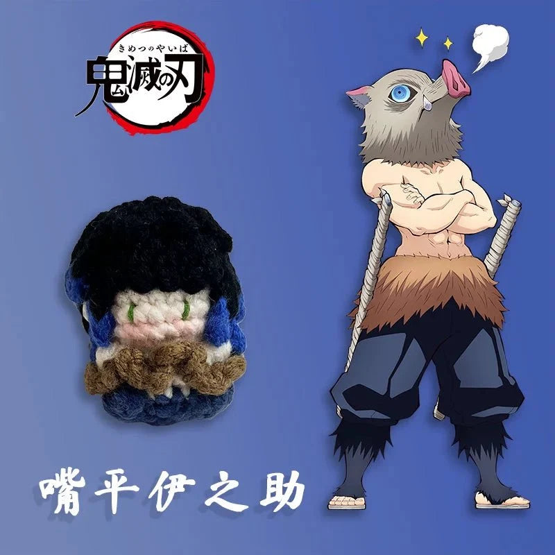 Art Toy Familia - Demon Slayer Crochet Doll, Kimetsu No Yaiba Plush Keychain, Chibi Amigurumi Doll Gift, C013 Agatsuma Zenitsu