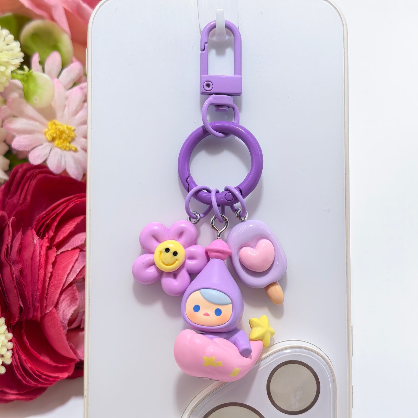 Phone Charm | Pop Bean Good Night Starry Sky Resin Pendant