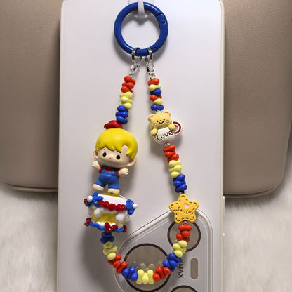 Phone Charm | Pop Bean Alloy Bead Chain Hug Series Pop Mart Figures