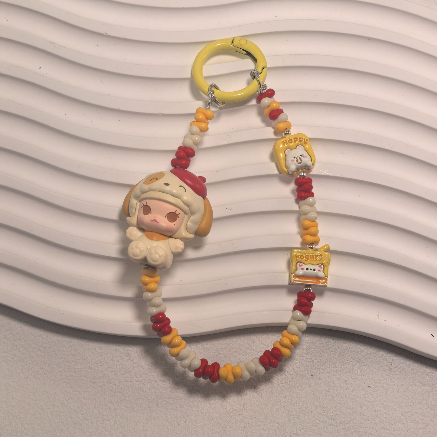 Phone Charm | Pop Bean Alloy Bead Chain Hug Series Pop Mart Figures