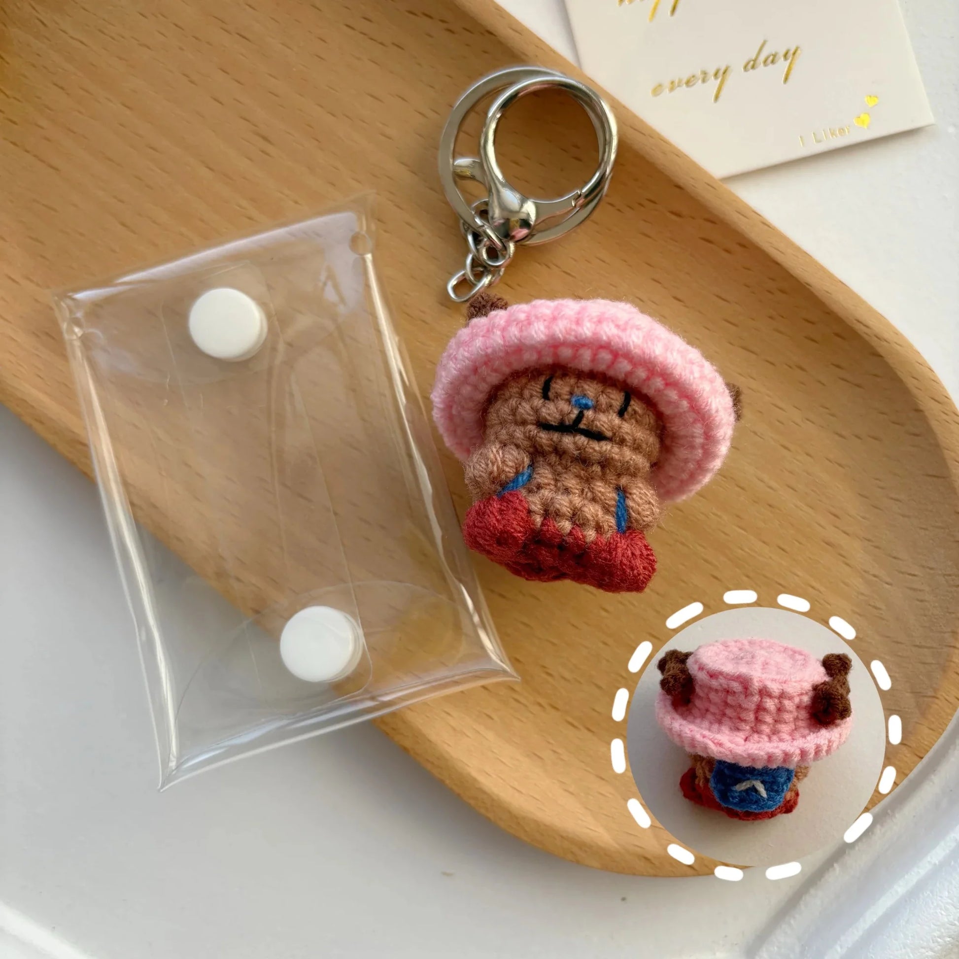 Art Toy Familia - One Piece Handmade Crochet Doll,Chibi Amigurumi Keychain Gift,C015 Chopper Random Color
