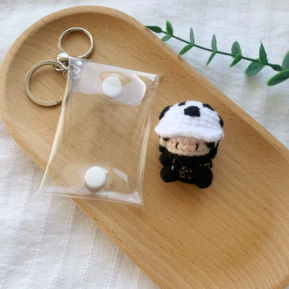 Art Toy Familia - One Piece Handmade Crochet Doll,Chibi Amigurumi Keychain Gift,C015 Trafalgar Law Random Color