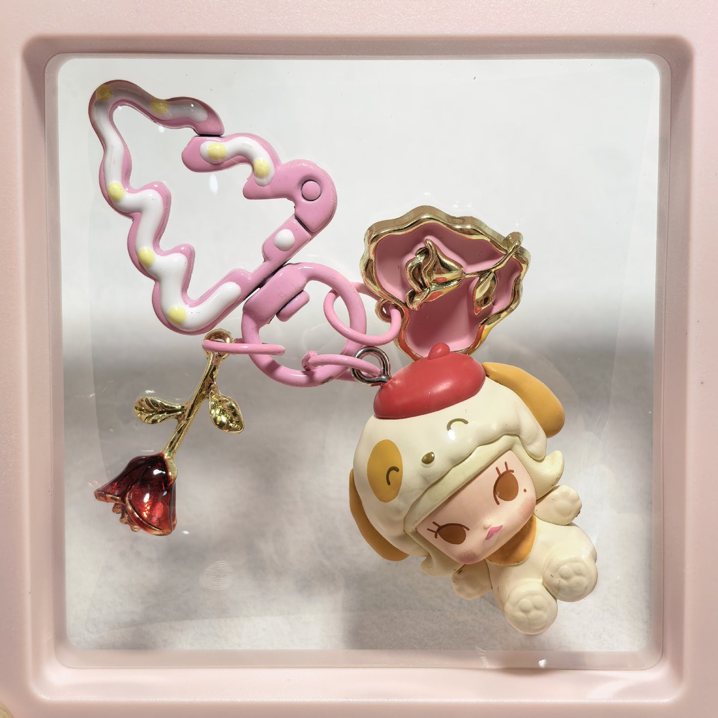 Pop Bean Pajama Party Phone Charm - Big Eared Dog Hook