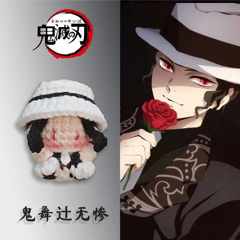 Art Toy Familia - Demon Slayer Crochet Doll, Kimetsu No Yaiba Plush Keychain, Chibi Amigurumi Doll Gift, C013 Kibutsuji Muzan