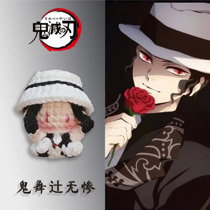 Art Toy Familia - Demon Slayer Crochet Doll, Kimetsu No Yaiba Plush Keychain, Chibi Amigurumi Doll Gift, C013 Kibutsuji Muzan
