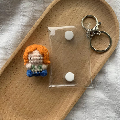 Art Toy Familia - One Piece Handmade Crochet Doll,Chibi Amigurumi Keychain Gift,C015 Nami Random Color