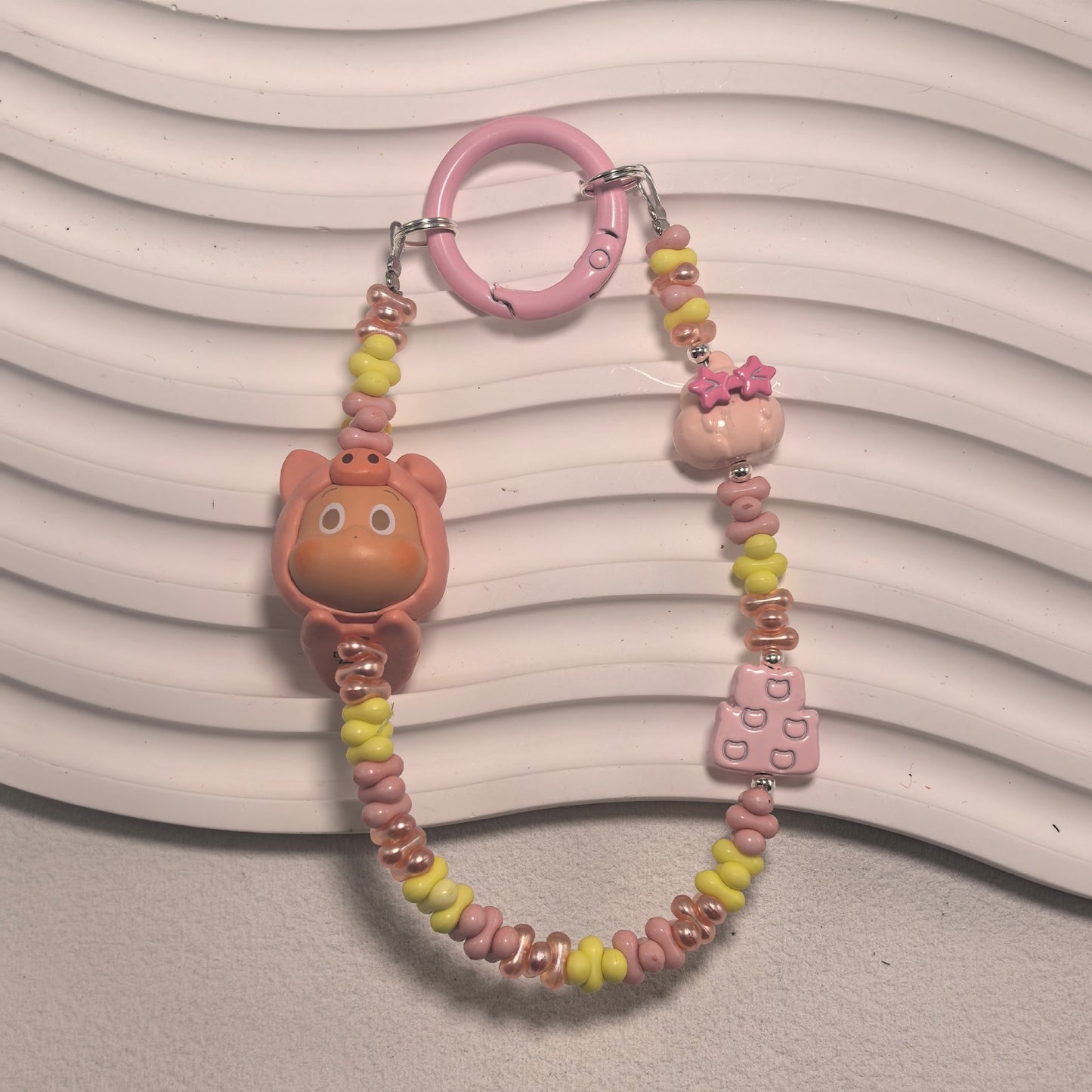 Phone Charm | Pop Bean Alloy Bead Chain Hug Series Pop Mart Figures