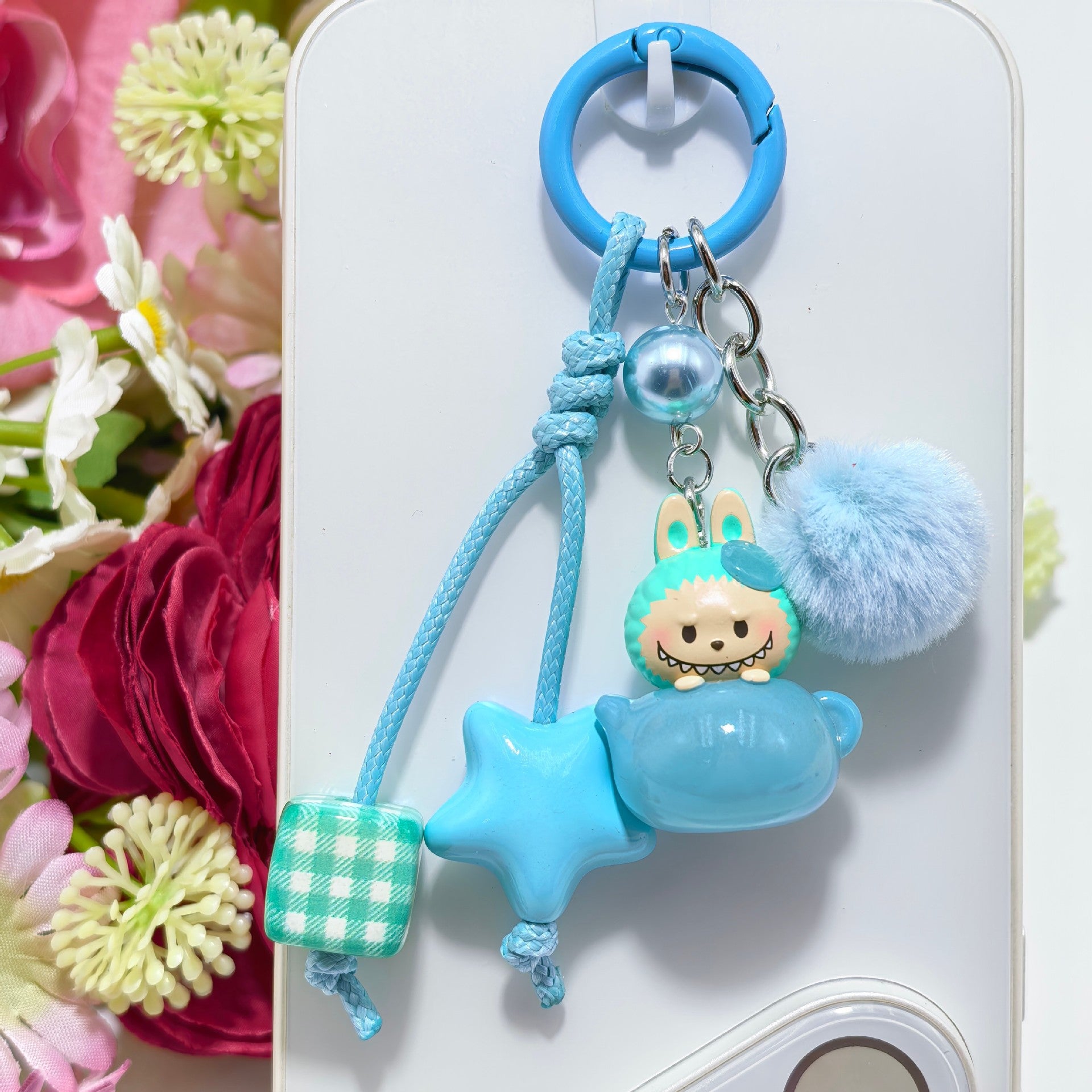 Phone Charm | City Limited Pop Beans Braided Pom-Pom Pendant