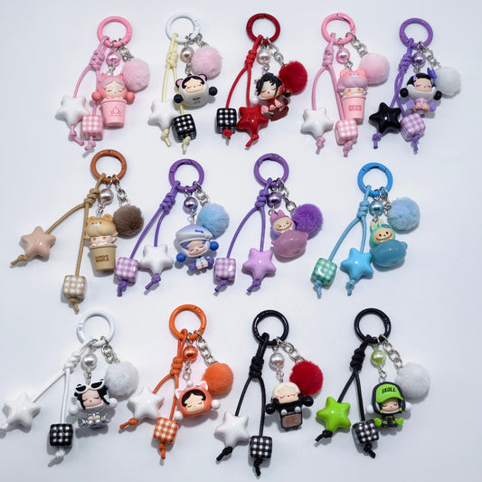 Phone Charm | City Limited Pop Beans Braided Pom-Pom Pendant