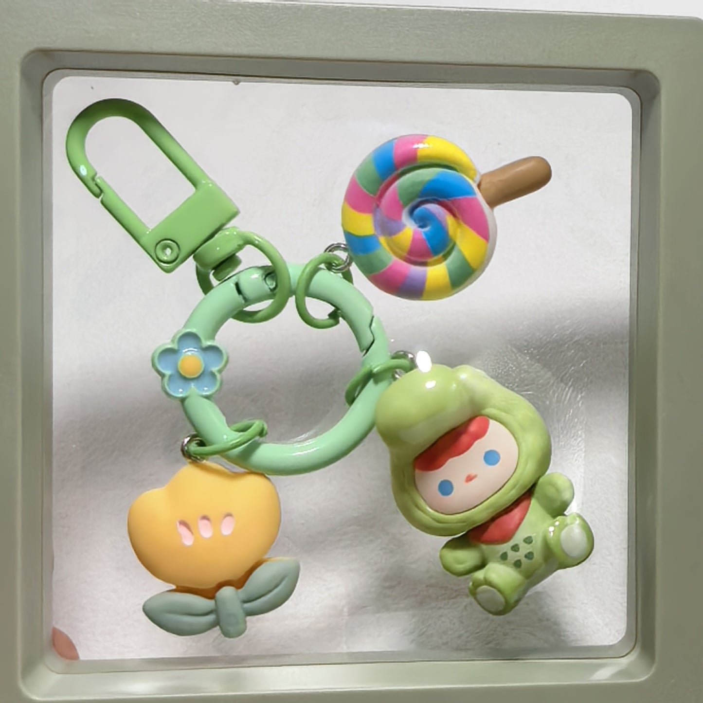Pop Bean Pajama Party Phone Charm - Crocodile Hug