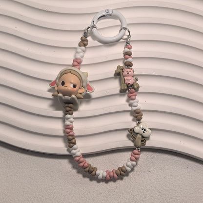 Phone Charm | Pop Bean Alloy Bead Chain Hug Series Pop Mart Figures