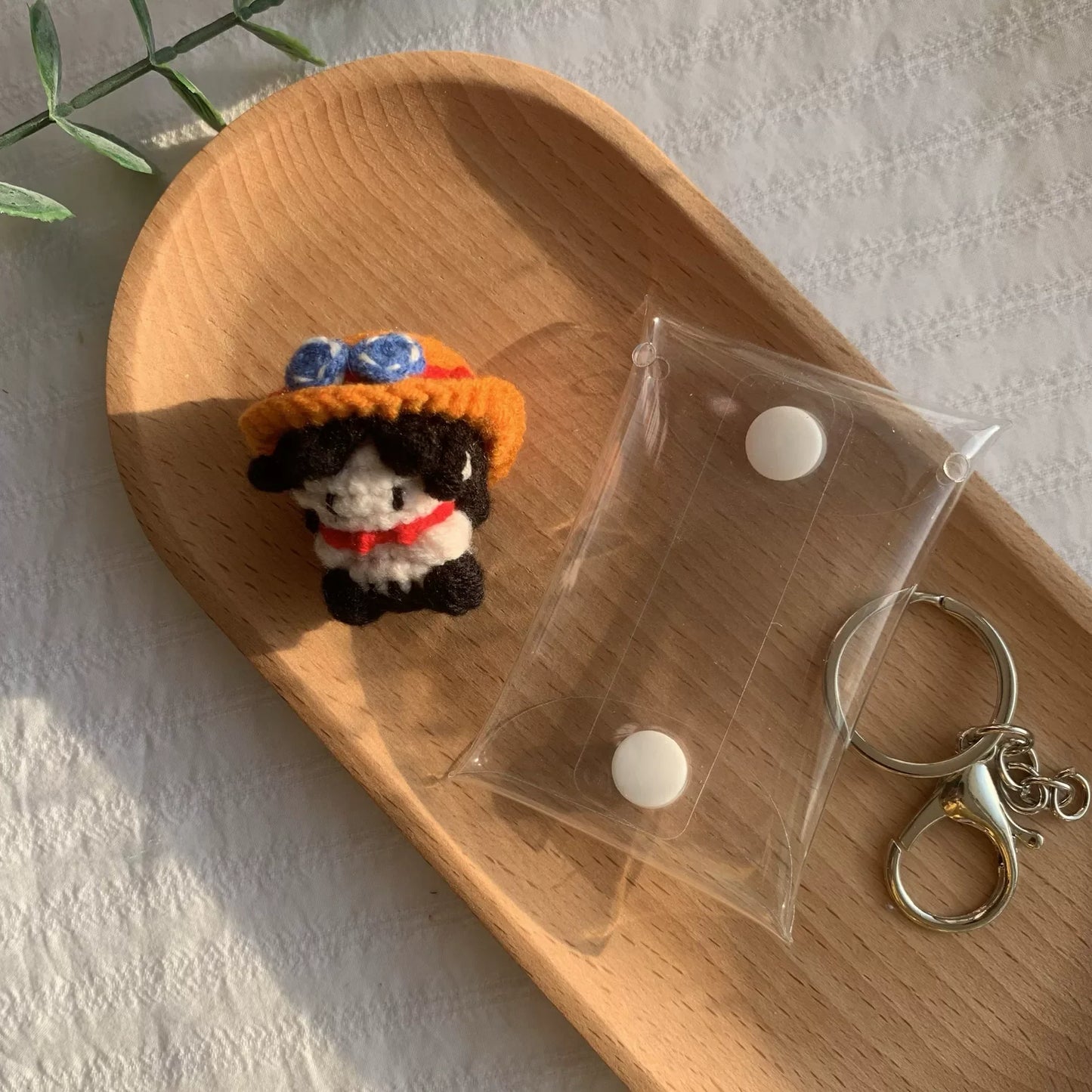 Art Toy Familia - One Piece Handmade Crochet Doll,Chibi Amigurumi Keychain Gift,C015 Ace Random Color