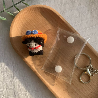 Art Toy Familia - One Piece Handmade Crochet Doll,Chibi Amigurumi Keychain Gift,C015 Ace Random Color