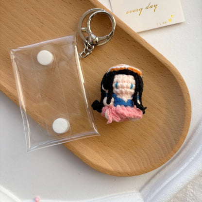 Art Toy Familia - One Piece Handmade Crochet Doll,Chibi Amigurumi Keychain Gift,C015 Robin Random Color