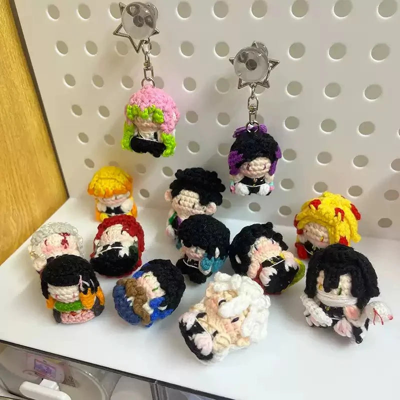 Art Toy Familia - Demon Slayer Crochet Doll, Kimetsu No Yaiba Plush Keychain, Chibi Amigurumi Doll Gift, C013 Kamado Tanjirou