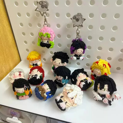 Art Toy Familia - Demon Slayer Crochet Doll, Kimetsu No Yaiba Plush Keychain, Chibi Amigurumi Doll Gift, C013 Kamado Tanjirou