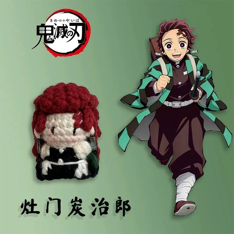 Art Toy Familia - Demon Slayer Crochet Doll, Kimetsu No Yaiba Plush Keychain, Chibi Amigurumi Doll Gift, C013 Kamado Tanjirou