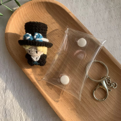 Art Toy Familia - One Piece Handmade Crochet Doll,Chibi Amigurumi Keychain Gift,C015 Sabo Random Color