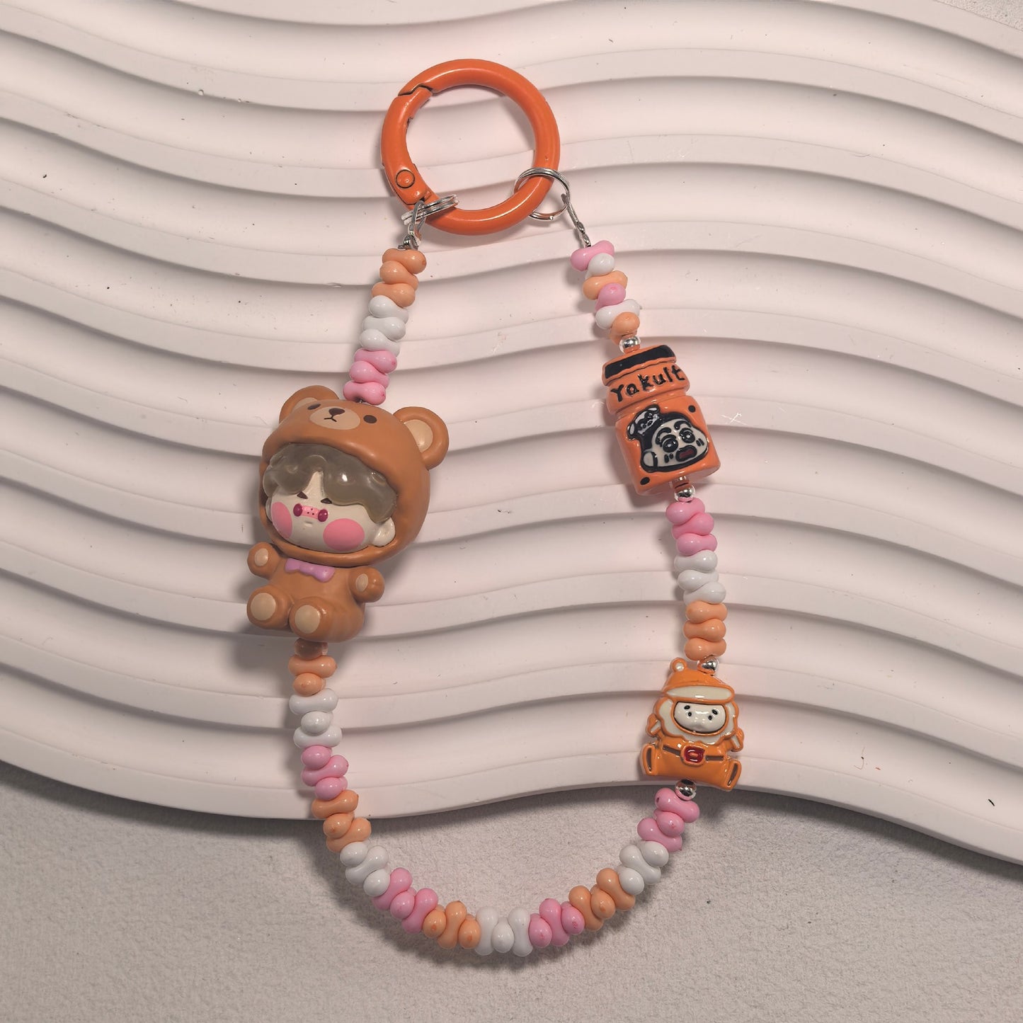 Phone Charm | Pop Bean Alloy Bead Chain Hug Series Pop Mart Figures