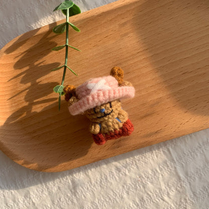 Art Toy Familia - One Piece Handmade Crochet Doll,Chibi Amigurumi Keychain Gift,C015 Chopper Random Color