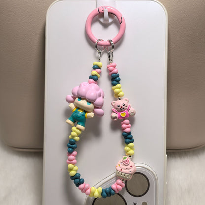 Phone Charm | Pop Bean Alloy Bead Chain Hug Series Pop Mart Figures