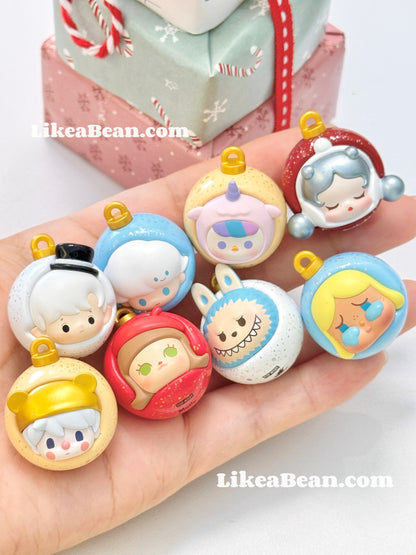 Pop Bean Christmas Ornament Ball Series - Set of 8 beans