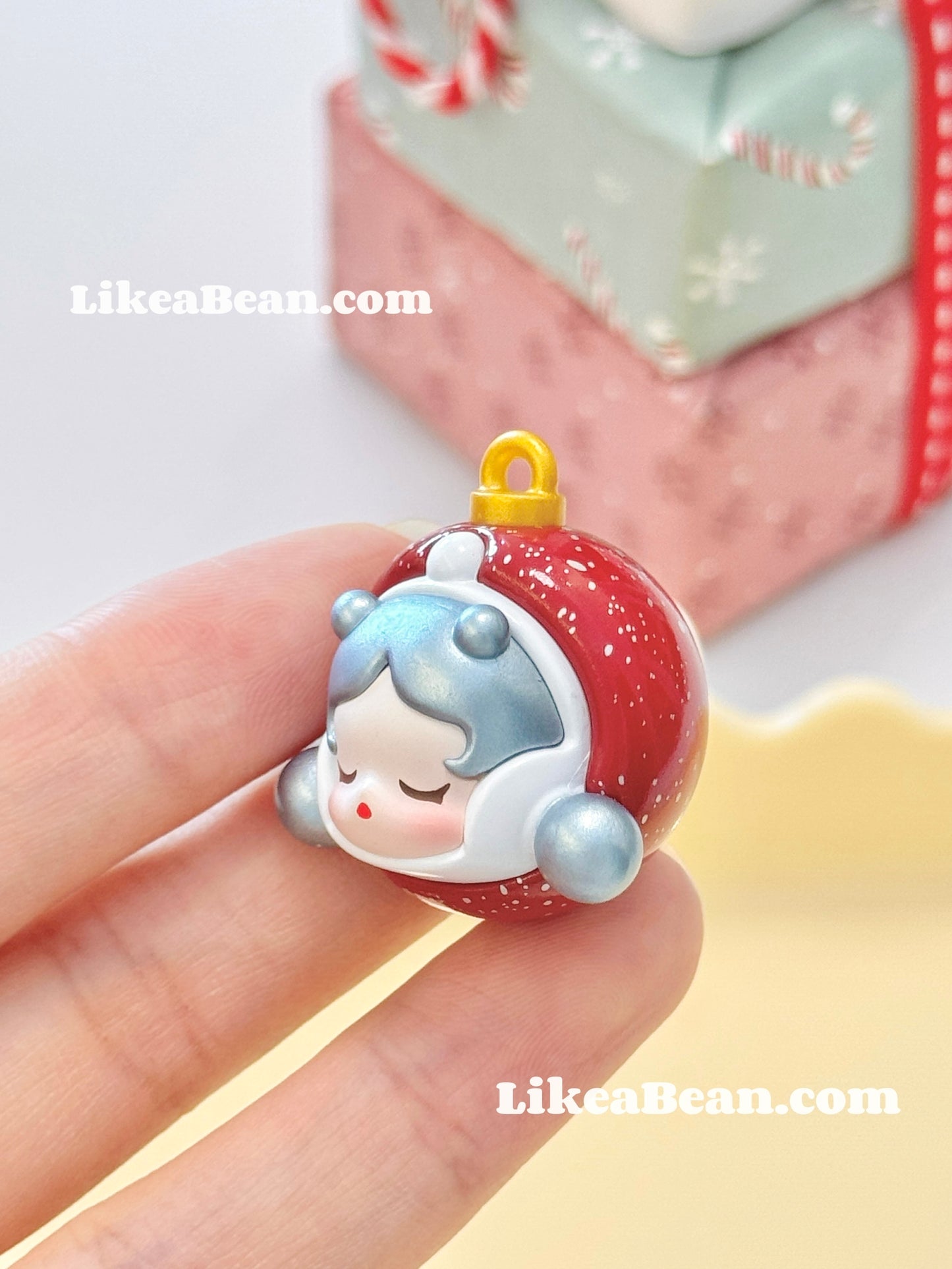 Pop Bean Christmas Ornament Ball Series - Skullpanda Christmas Red