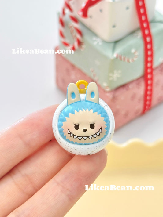 Pop Bean Christmas Ornament Ball Series - Labubu Snowball White
