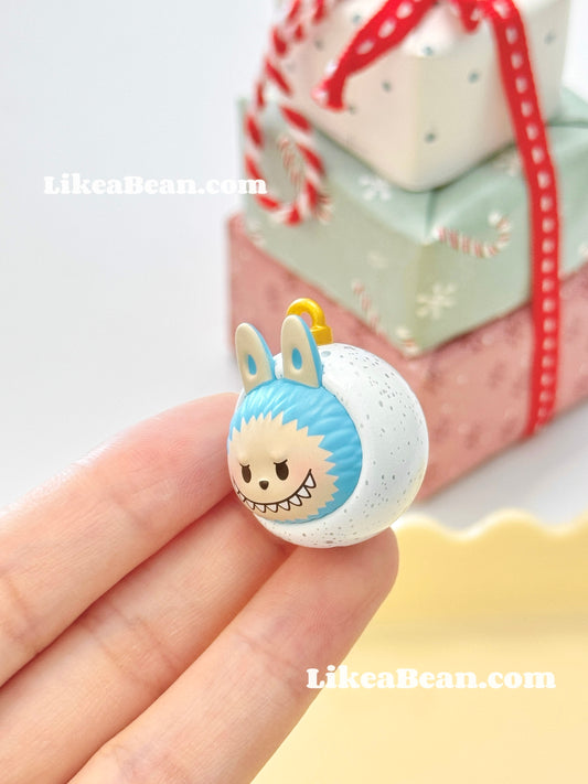 Pop Bean Christmas Ornament Ball Series - Labubu Snowball White
