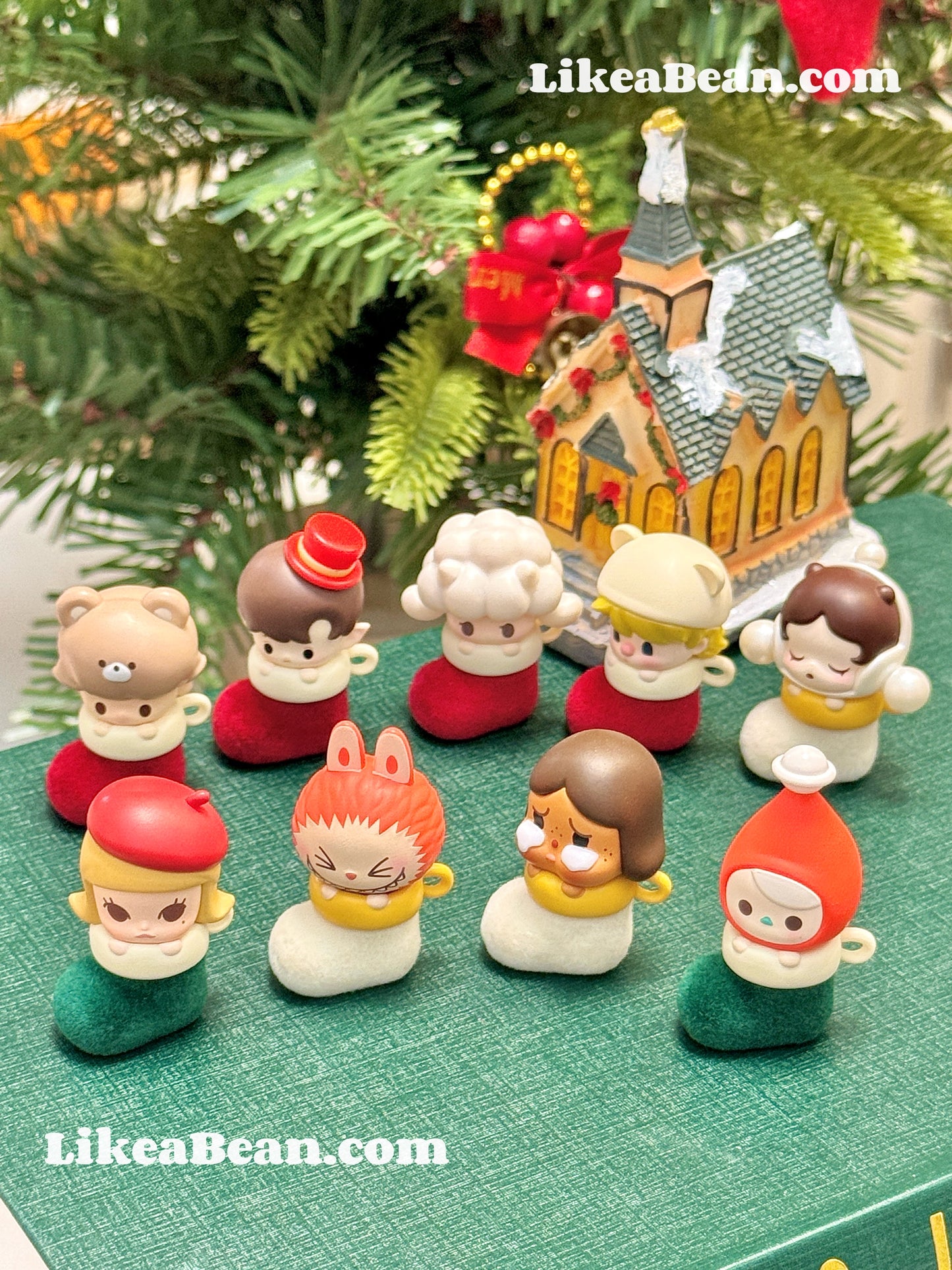 Pop Bean Christmas Sock Series - Set of 9 beans