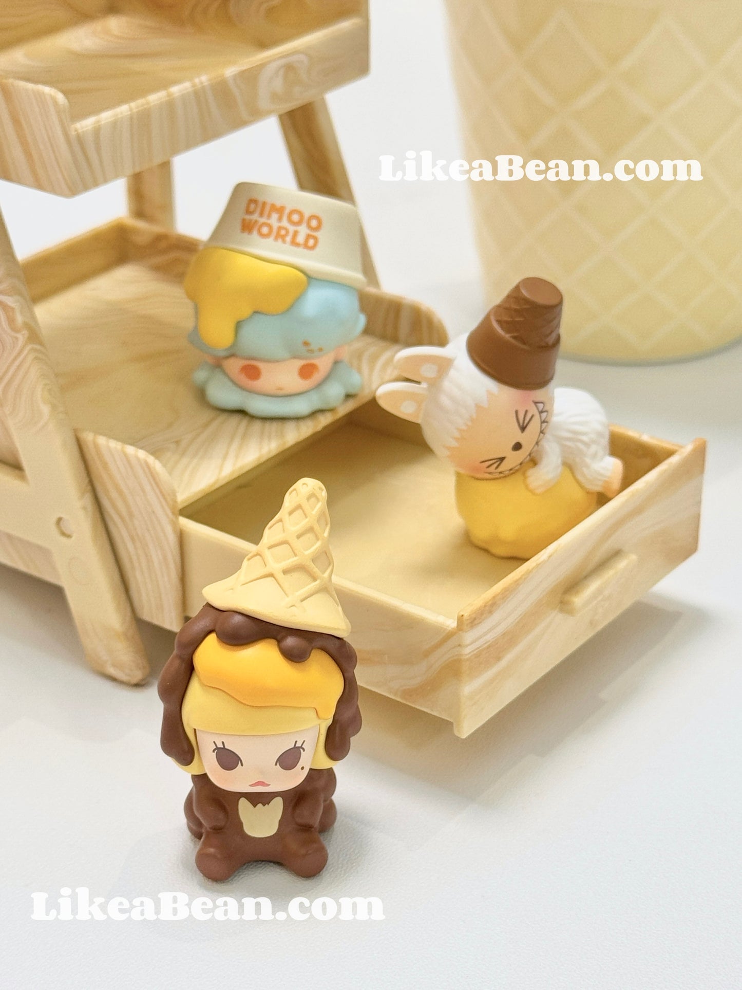 Pop Bean Ice Cream Series (Melted Ice Cream) - Set of 8 beans