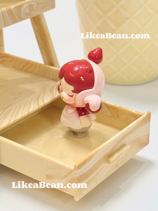 Pop Bean Ice Cream Series (Melted Ice Cream) - Skullpanda Snow Top Strawberry