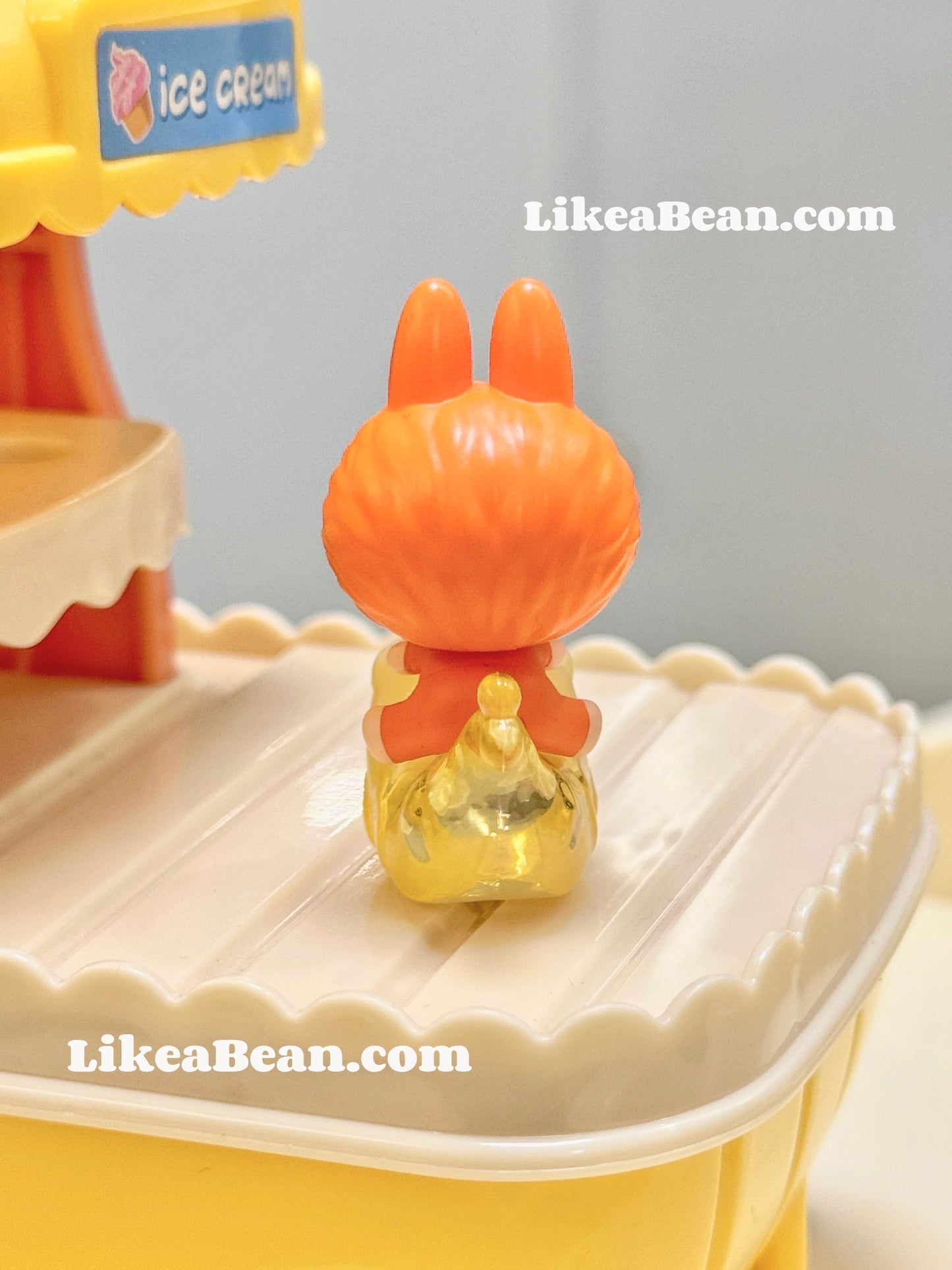 Pop Bean Lucky Charm Series - Labubu Bright Orange