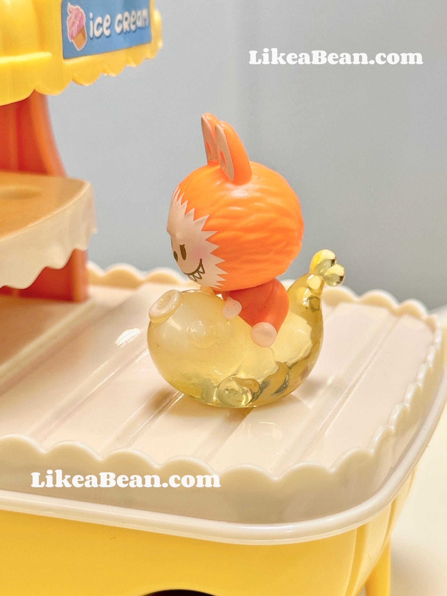 Pop Bean Lucky Charm Series - Labubu Bright Orange
