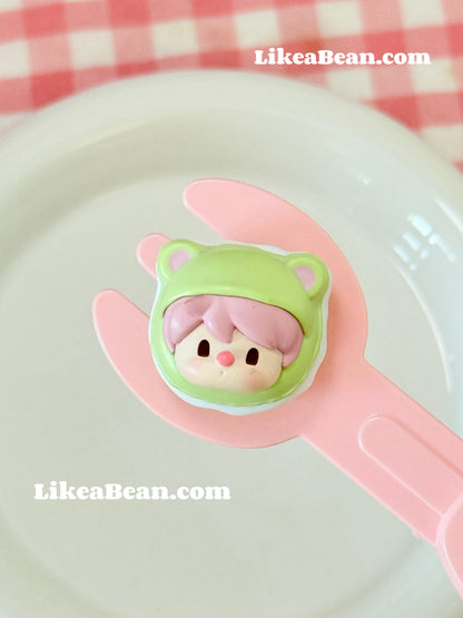 Pop Bean Macaron Dessert Series - Sweet Bean Pistachio