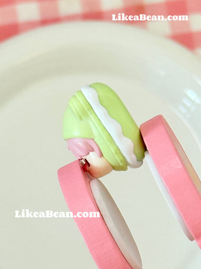 Pop Bean Macaron Dessert Series - Sweet Bean Pistachio