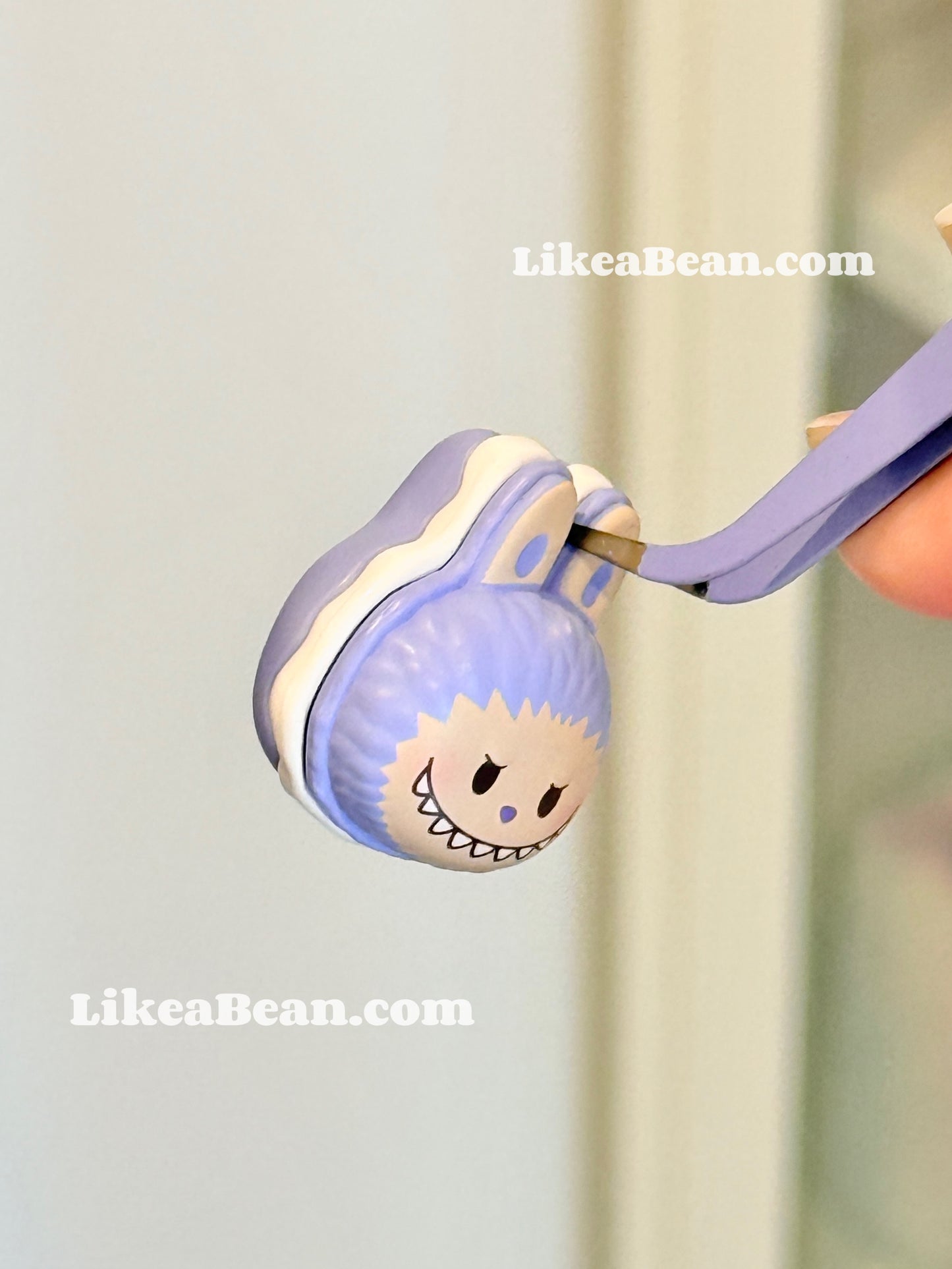 Pop Bean Macaron Dessert Series - Labubu Blueberry Pudding