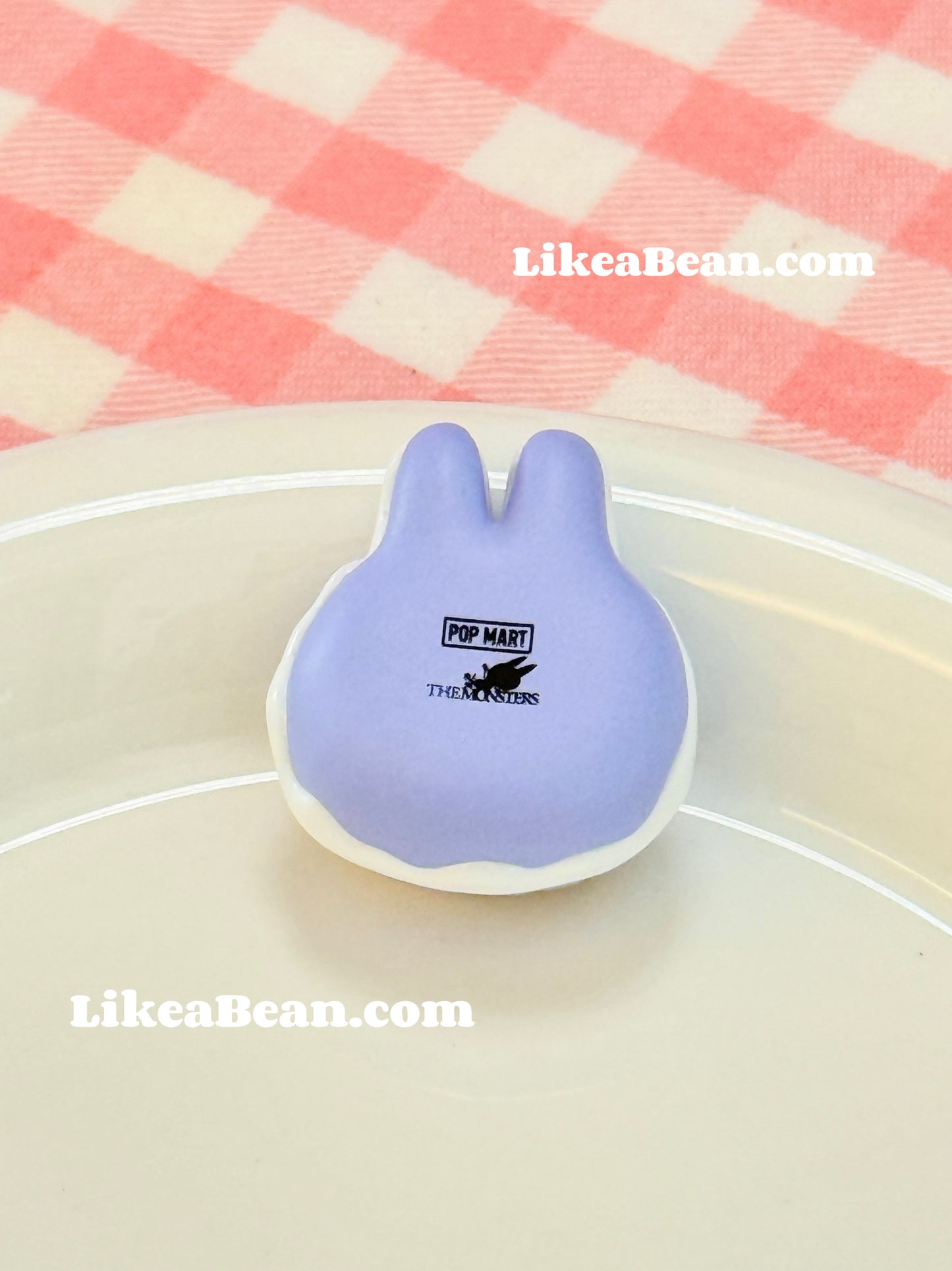 Pop Bean Macaron Dessert Series - Labubu Blueberry Pudding