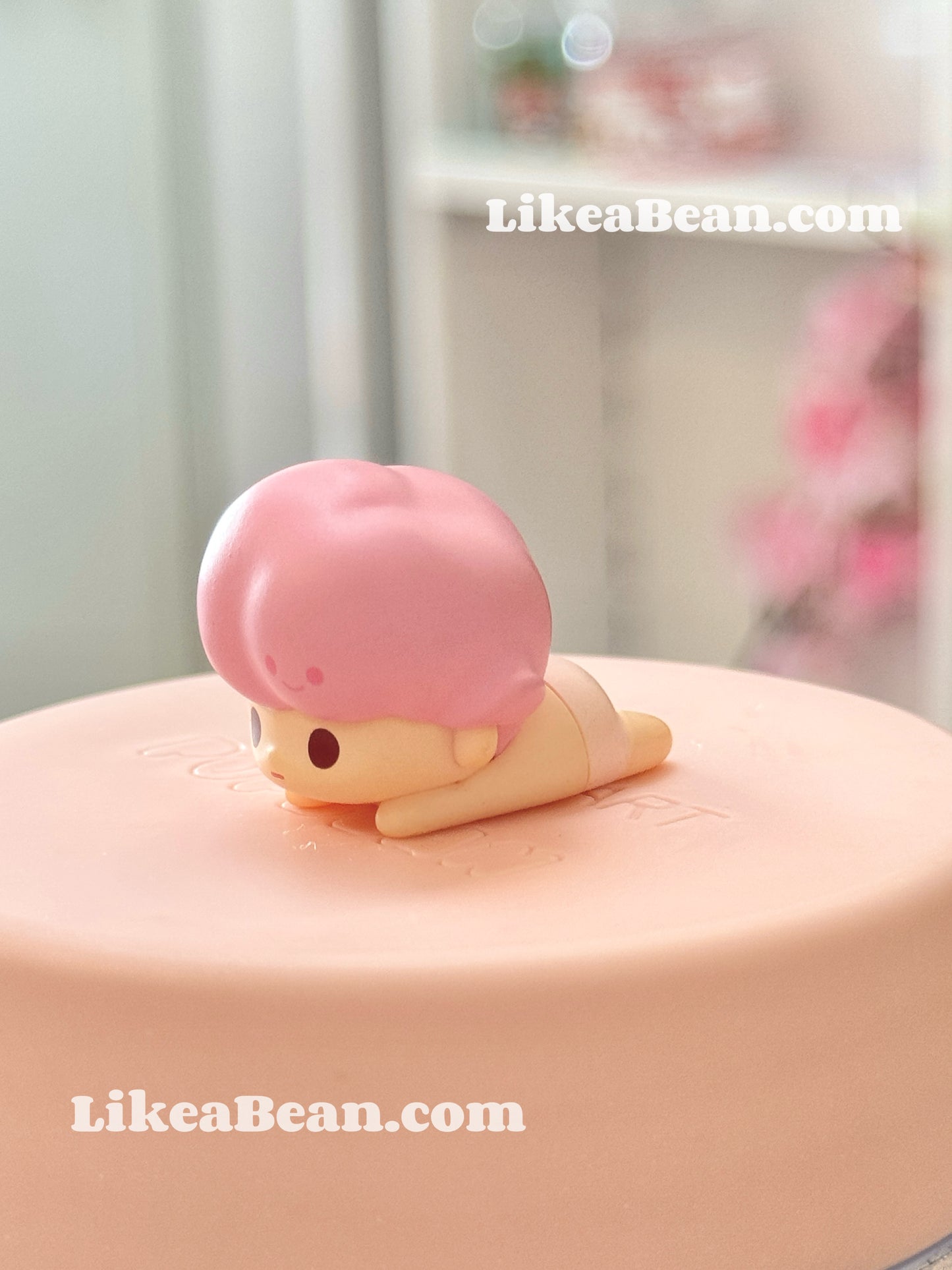 Pop Bean Sakura Lying Series - Dimoo Sakura Bloom