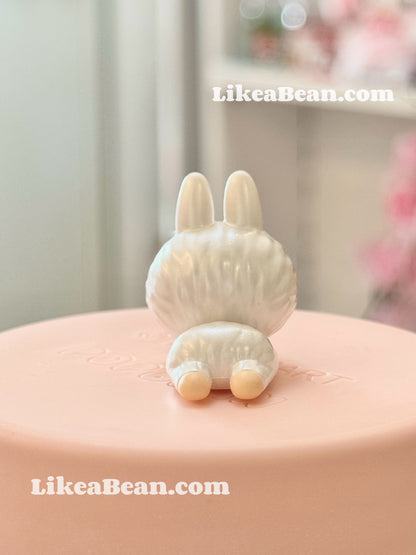 Pop Bean Sakura Lying Series - Labubu White Sakura