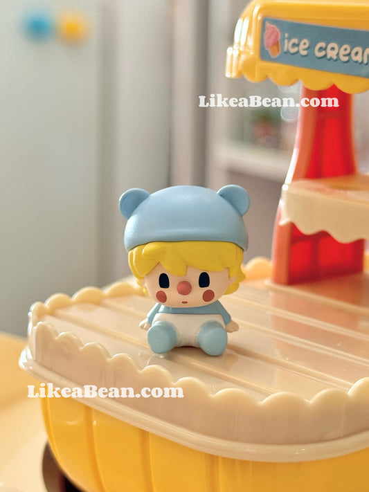 Pop Bean Sitting Baby Series - Sweet Bean Blue Baby