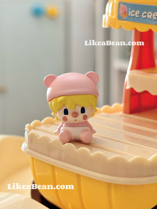 Pop Bean Sitting Baby Series - Sweet Bean Pink Baby