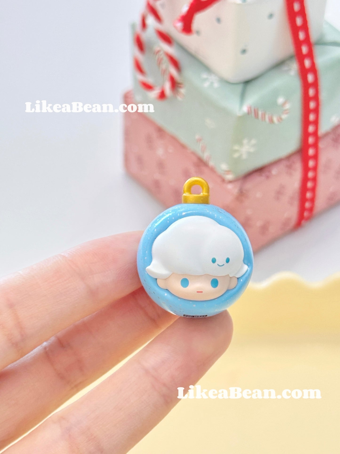 Pop Bean Christmas Ornament Ball Series - Dimoo Glacier Blue