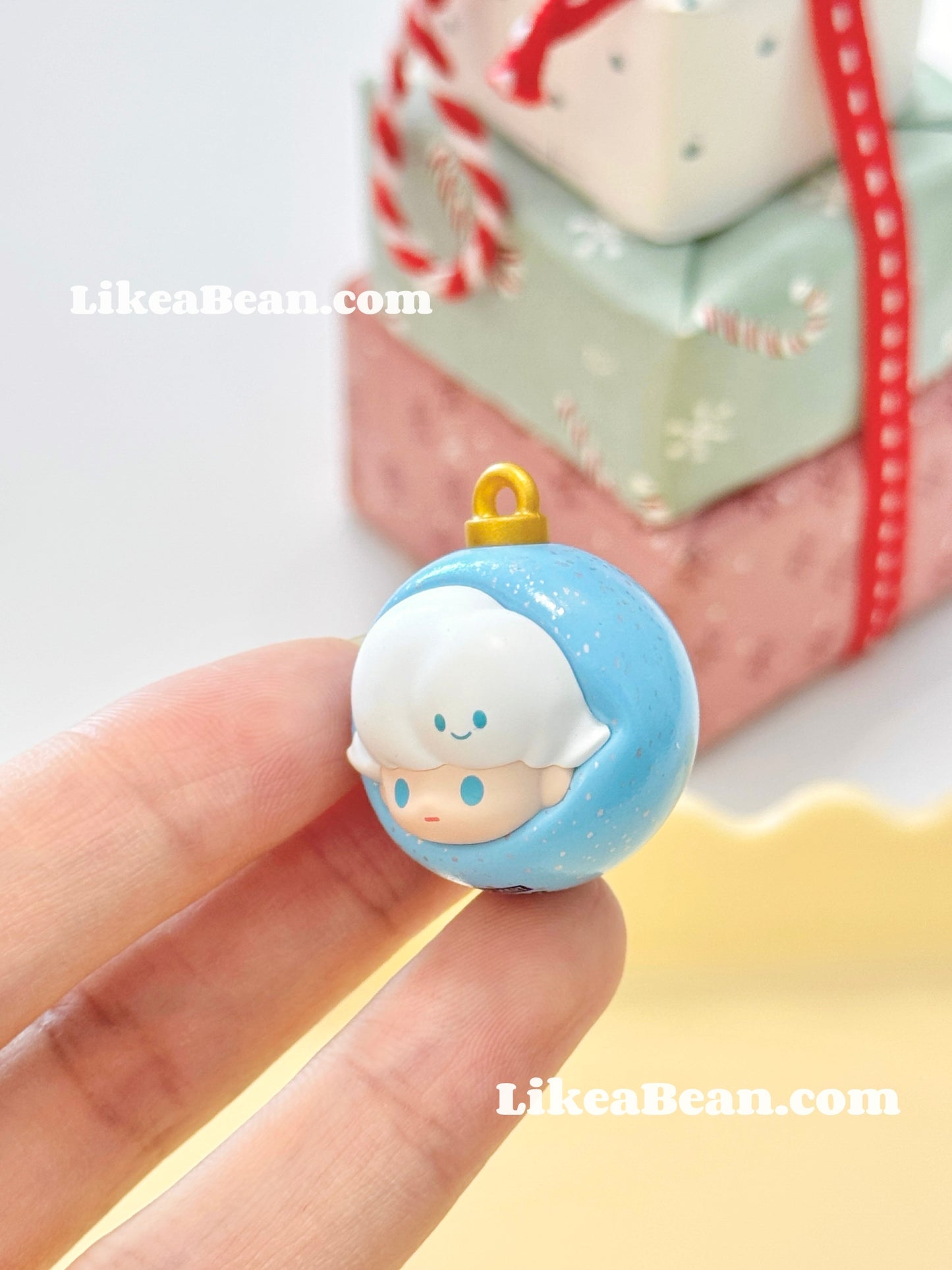 Pop Bean Christmas Ornament Ball Series - Dimoo Glacier Blue