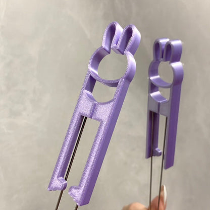 Art Toy Familia - [Pearlescent Color] Rabbit Perler Beads Pen, Beginner - Friendly, Double Needle - B008 Pearlescent Light Purple