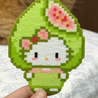 Art Toy Familia - Perler Bead Washcloth Fabric