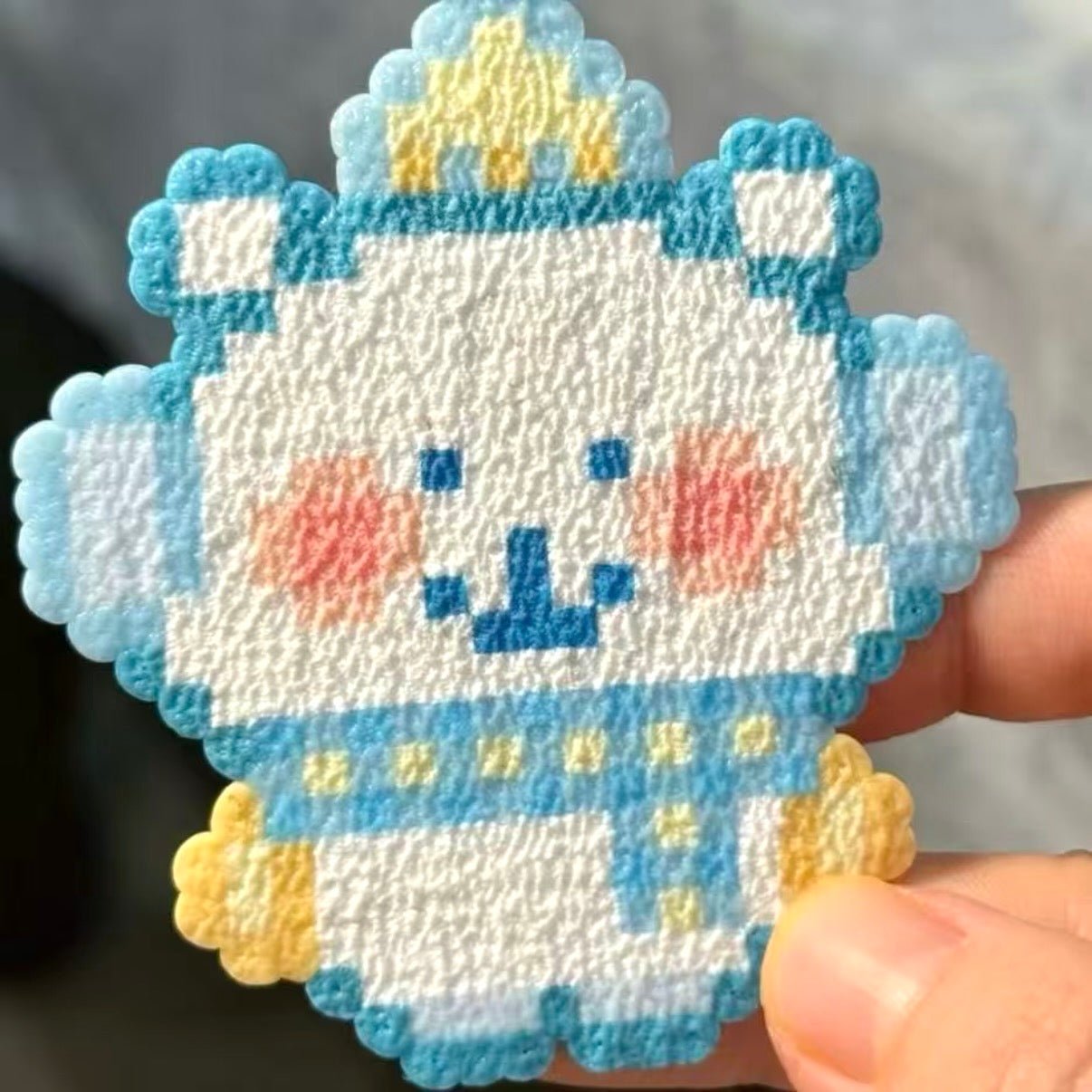 Art Toy Familia - Perler Bead Washcloth Fabric